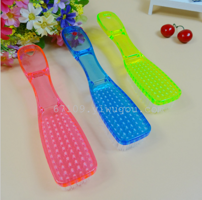 Factory direct cleaning shoe brush candy color transparent brush home brush plastic crystal shoe brush wholesale