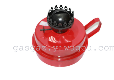 Lamp kerosene burner MYD-009A red/blue/gray tin coal oil lamp.