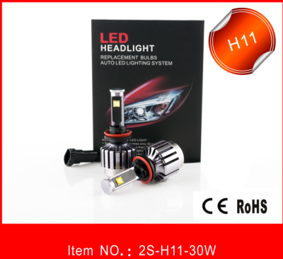 Rongsheng Auto Supplies Export Exclusive for Car Integrated Voice LED Headlight H11 with Fan