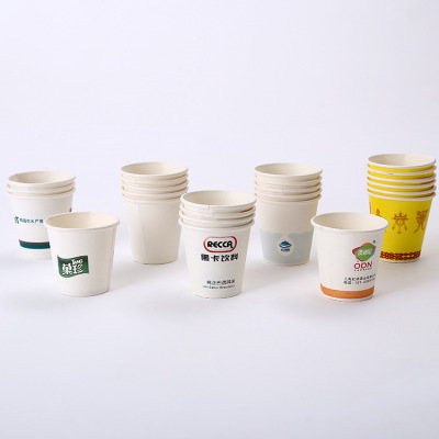 Manufacturers direct 7 ounces thickopened disposable advertising paper cups