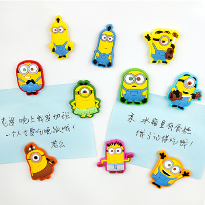 My refrigerator cartoon little yellow people adorable cute cartoon characters PVC soft base paste