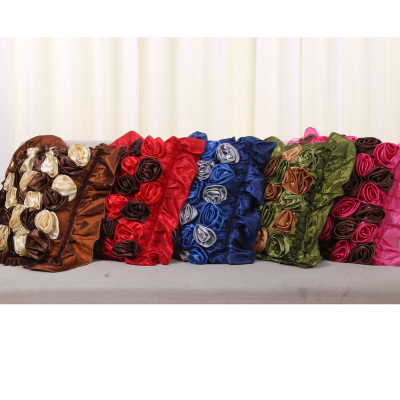 25 flower rose bed sofa pillow pillowcase with square free wedding car cushion cushion core