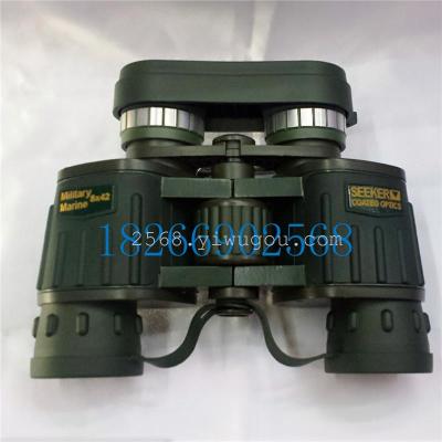 High definition 8x42 green green film night vision binoculars large telescope eyepiece