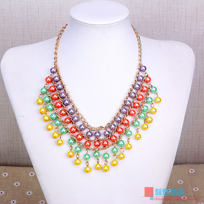 Short necklace fashion accessories and acrylic sweater chain, jewelry chain all-match clavicle exaggerated female