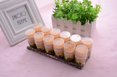 Small bamboo toothpick hotel restaurant natural green household disposable toothpick double fine