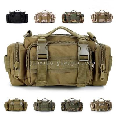 Army camouflage outdoor tactical chest Bag Satchel Bag with riding pockets