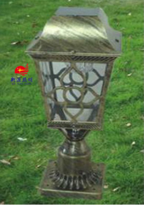 Solar Aluminum Retro Garden Lamp Pillar Lamp Landscape Lamp Fence Lamp Lawn Lamp