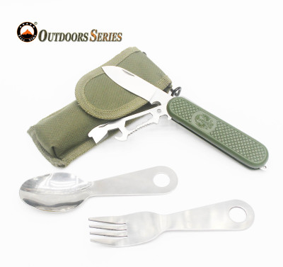 Outdoor supplies multi-function knife and knife camping knives fork fork knife combination hunting knife