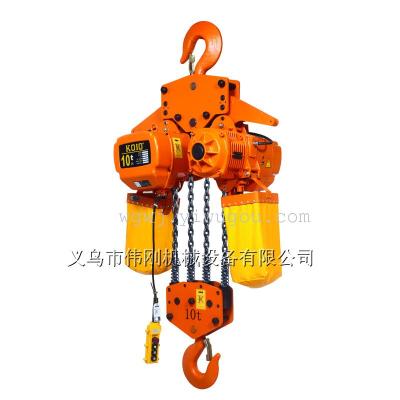 10 tons 3 meters fixed electric hoisting hook type electric hoisting