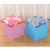 Color Oxford Cloth Storage Stool Storage Bucket Home Can Sit Folding Storage Box