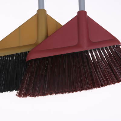 Household high grade soft wool plastic sweep the garden stainless steel handle broom cleaning tool.