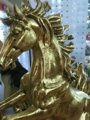 Imitation Gold European Style Double Horse