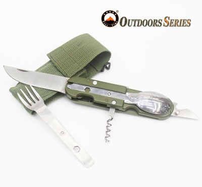  Outdoor knife Outdoor supplies tool camping supplies tool survival equipment tool tableware knife combination tool