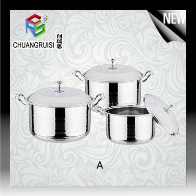 3 pieces of stainless steel 5 sets of export pot new set pot