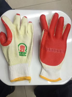 Cotton film wear resistant and non-slip construction gloves