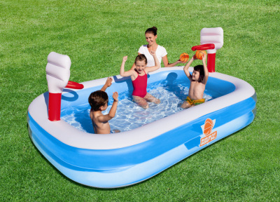 INTEX Inflatable Swimming Pool Thickened Baby Paddling Pool Basketbal Pool