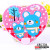 Folding Mirror Portable Mirror Cute Heart Shape Cosmetic Mirror Small Comb Portable Set