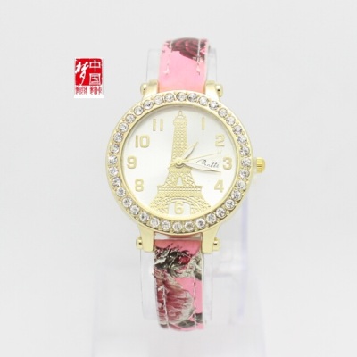 Retro Chinese floral diamond watch watch wind table student birthday holiday gift watch Lady burst table