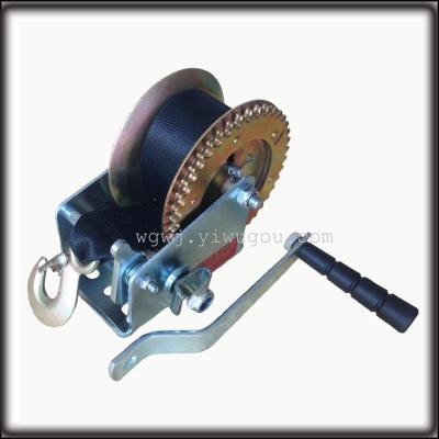 1200LBS manual capstan winch woven belt wire section