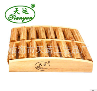 Supply Authentic Tianyun Brand Wooden Massager Pedal Massager Foot Mo Eight Rows Yellow Massager
