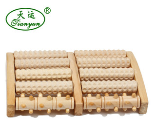 Supply Genuine Tianyun Brand Wooden Massager Pedal Massager Foot Mo 6-Row Massager