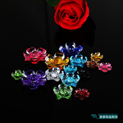 Multi - color crystal flower mobile phone beauty decorative lighting DIY accessories accessories