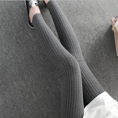Thick warm pants plus velvet white edge side of the Korean version of female sports Leggings