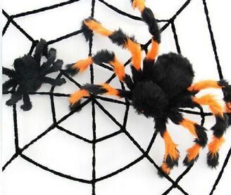 Halloween spooky Toys Haunted House party bar props supplies simulation Spiders Web