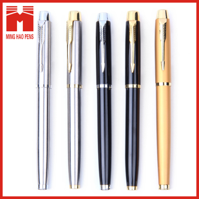 Customized metal steel brass aluminum ballpoint pen ink roller pen