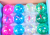 Flash water polo ribbon fish glow ball bounce ball crystal ball color bouncy ball 7.5
