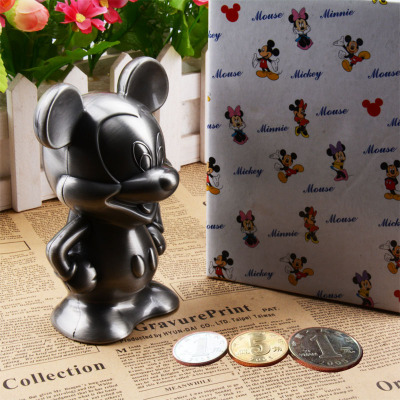 Creative gift metal mickey piggy bank taobao hot sale girls love gift ms-8804.