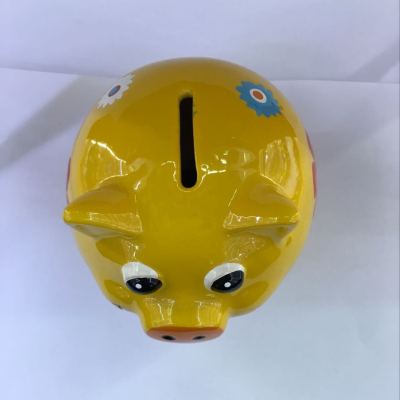 Ceramic Pig Coin Bank Flower Pig Wedding Gifts Savings Bank