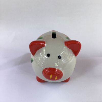 Ceramic Pig Coin Bank Flower Pig Wedding Gifts Savings Bank