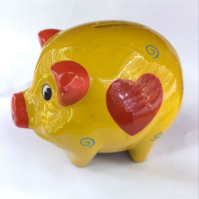 Ceramic Pig Coin Bank Flower Pig Wedding Gifts Savings Bank Super Low Price