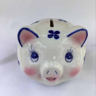 Ceramic Pig Coin Bank Flower Pig Wedding Gifts Savings Bank