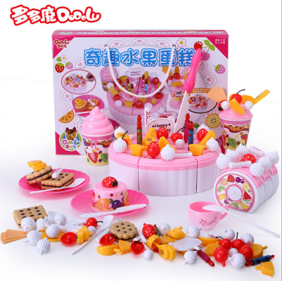 Children's toys, infant toy house kitchen kitchenware set fruit birthday cake