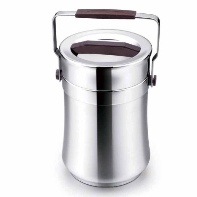 Stainless steel portable smouldering insulated pail food case bento pail student lunch box