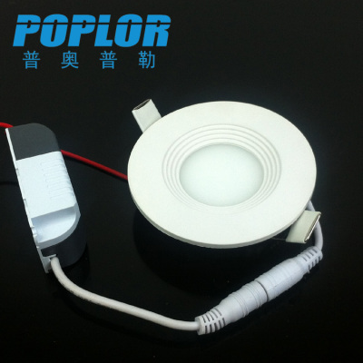 LED ultra-thin panel lights /ABS plastic / light leakage style /3W/ circular /LED downlight /IC constant current
