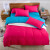 Personalized Four-Piece Solid Color Cotton Three-Piece Bed Sheet Quilt Cover Plain Color Double-Piece