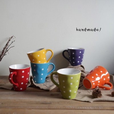 Simple three-dimensional wave creative ceramic cups Coffee tea lovers Cup Mug