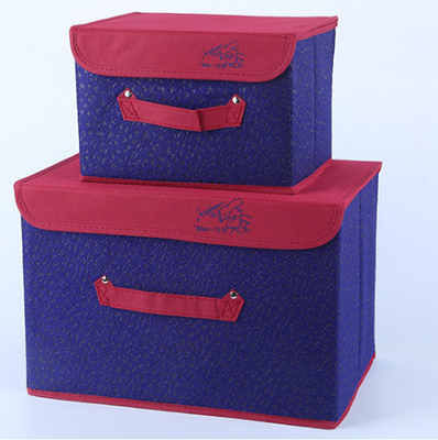 South Korea non-woven large size of the box is covered with two pieces of underwear storage box storage box