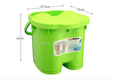 Wash Foot Basin Foot Massage Pulley Foot Barrel Foot Basin New Heightened Portable Foot Tub with Lid