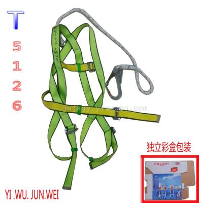Safety protection, protective equipment, polyester general safety belt hook T5126