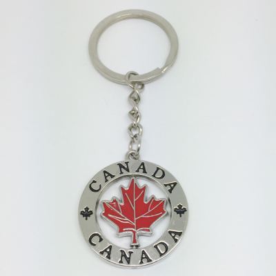 Canada maple leaf key buckle tourist souvenirs Yiwu factory gifts custom