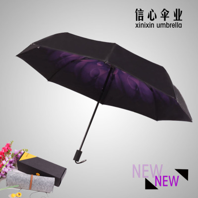New type of vinyl daisies small black umbrella double top grade sunscreen umbrella gift umbrella wholesale custom