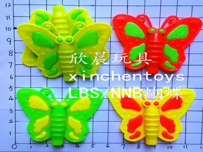 Plastic toy butterfly whistle