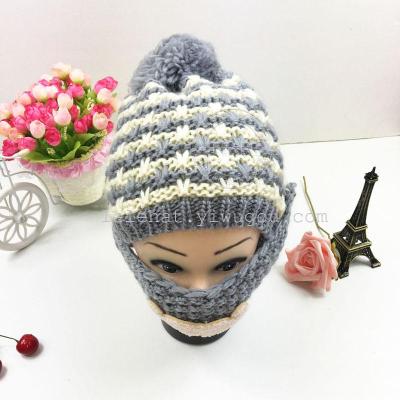 2015 Qiu Dong Qiu Dong new style thick warm woman hat, hat, hat, hat, knitted hat