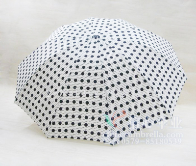 Foreign trade original new Korea UV 3-folding automatic creative umbrellas burst  XA-821