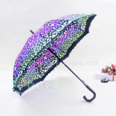 New Korea selling boutique beauty  gift of automatic fiber umbrellas XB-827
