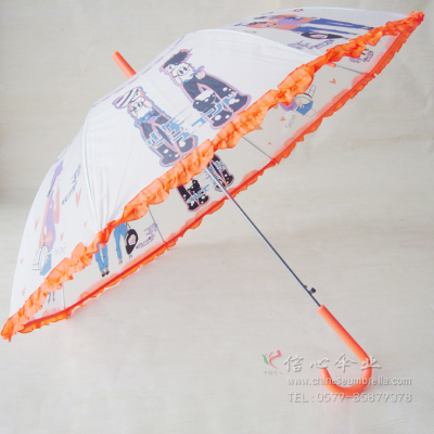 Cartoon pictures of children umbrella, straight umbrella skirt qingyusan XH-809